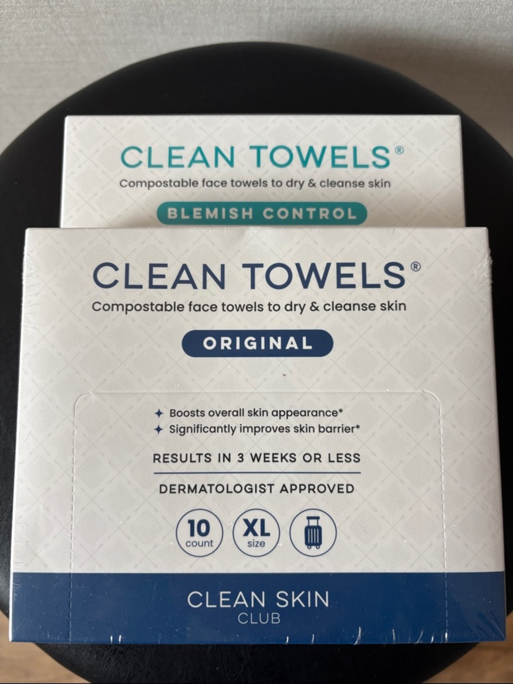 Clean Towels Original Compostable Face Towels - 2 10 count pks